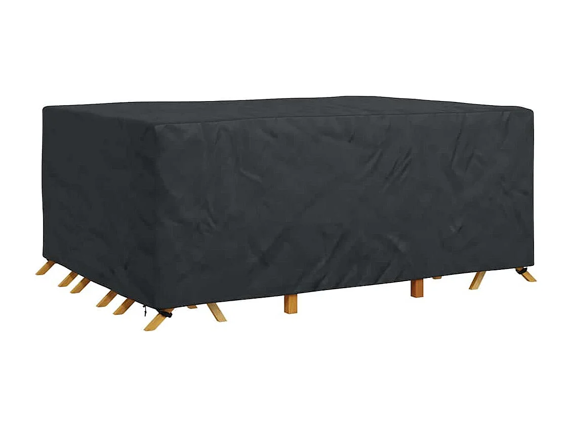Housse pour mobilier d'extérieur Noir 280 x 204 x 106 cm 210D