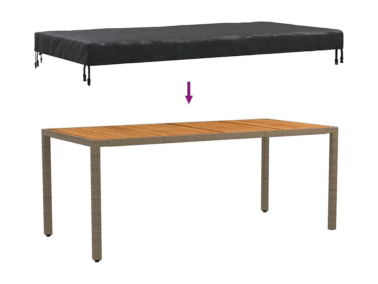 Buitenmeubelhoes 222 x 102 x 15 cm