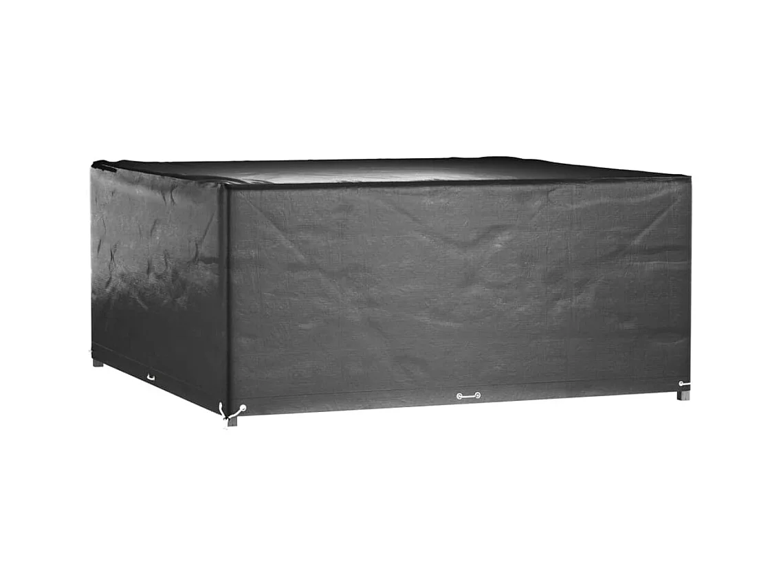 Copri mobili da giardino 2 pezzi 16 occhielli 205x205x90 cm quadrati