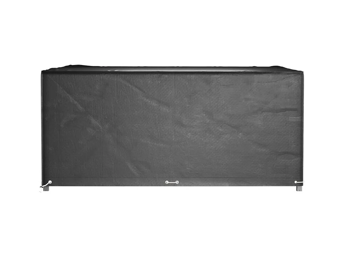 Copri mobili da giardino 2 pezzi 16 occhielli 205x205x90 cm quadrati