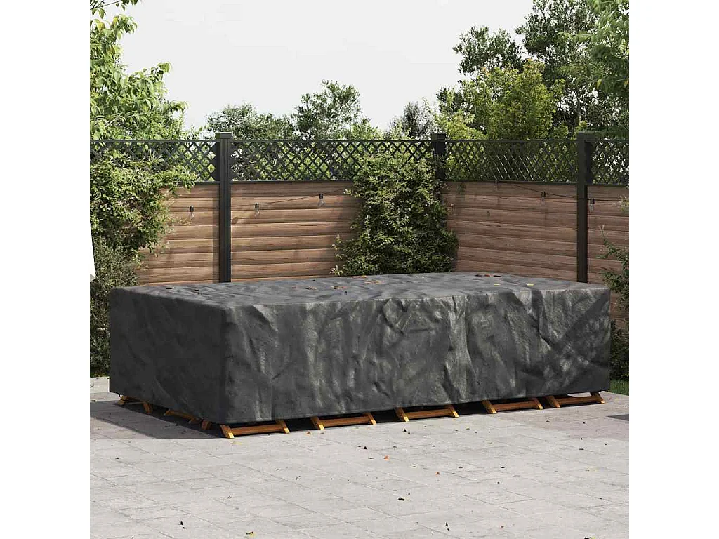 Housse pour mobilier d'extérieur Noir 315 x 180 x 74 cm 420D