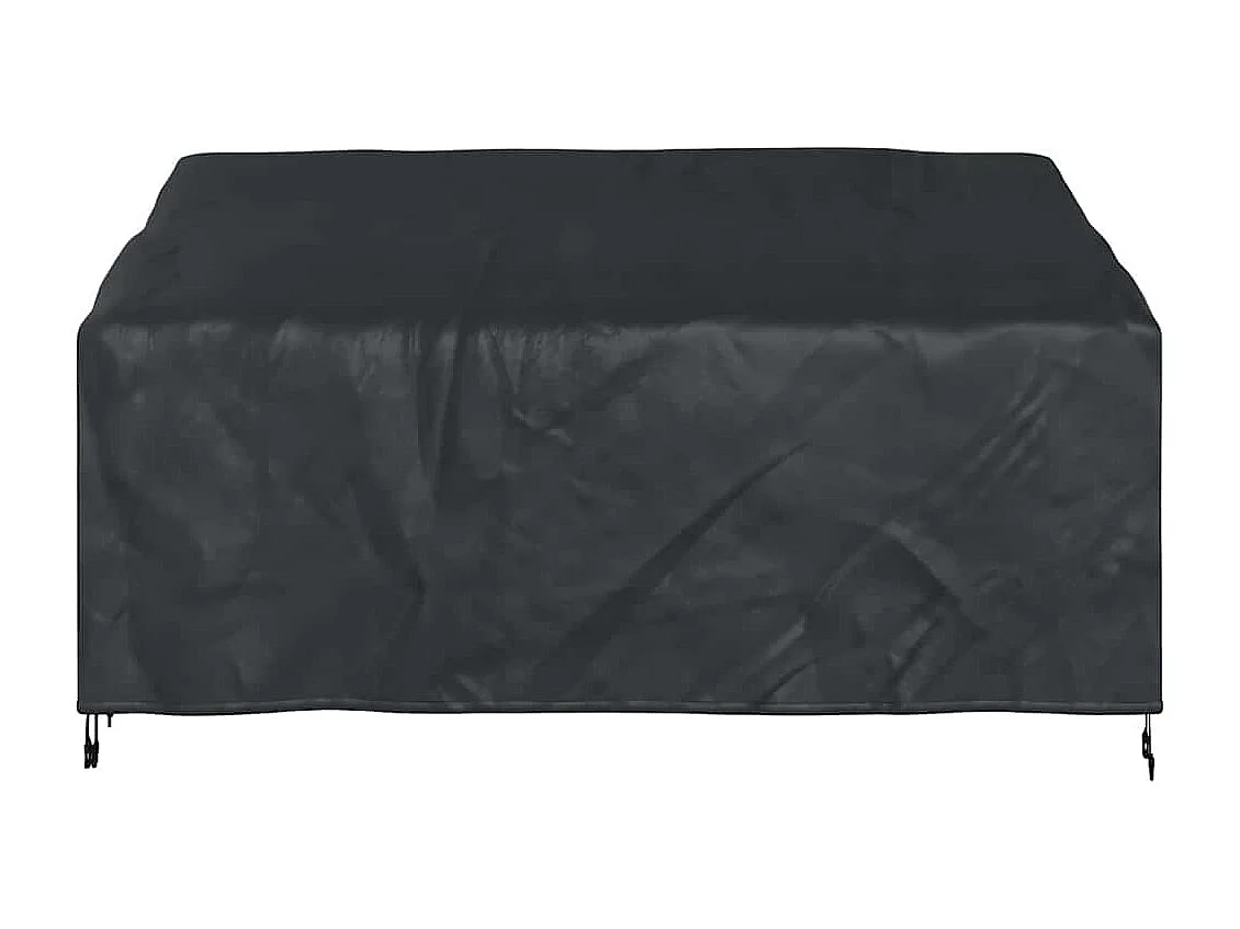 Housse de banc de jardin Noir 205 x 85 x 65 / 94 cm Tissu 420D