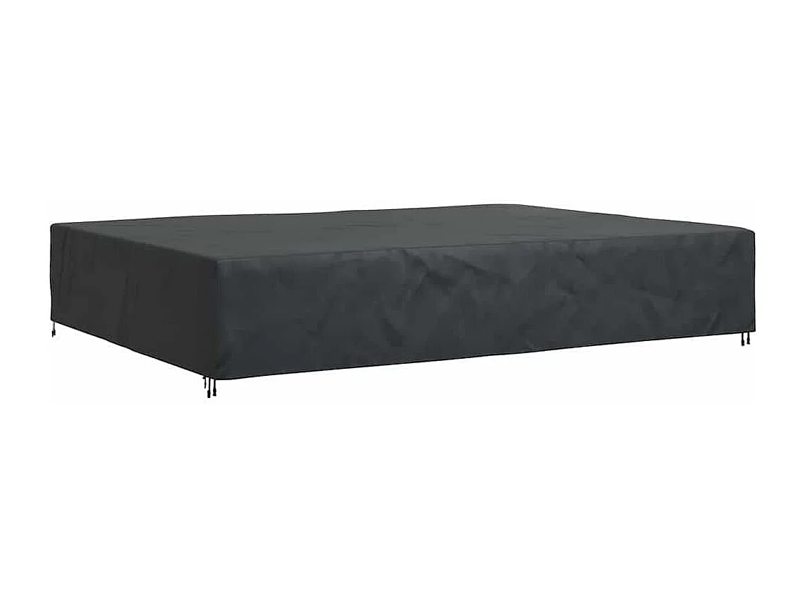 Housse pour mobilier d'extérieur Noir 350 x 260 x 90 cm 210D