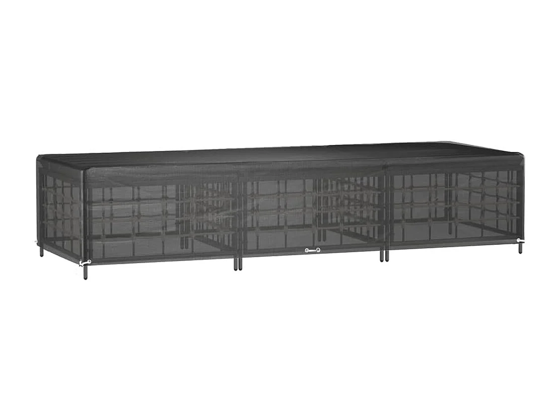 Chaiselongue-Abdeckung 12 Ösen 205x75x40 cm Polyethylen
