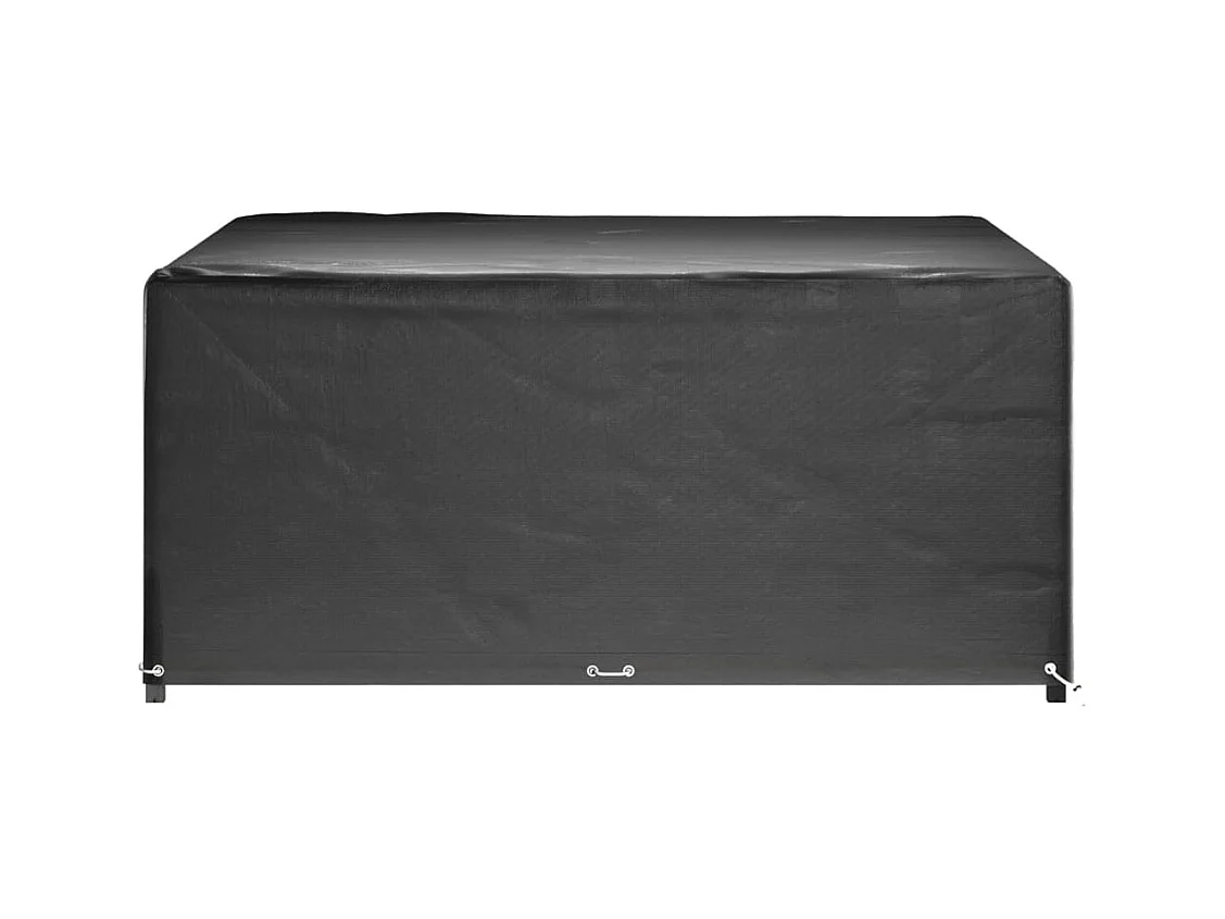 Fundas para muebles de jardín 2 uds 16 ojales 300x300x75 cm cuadradas