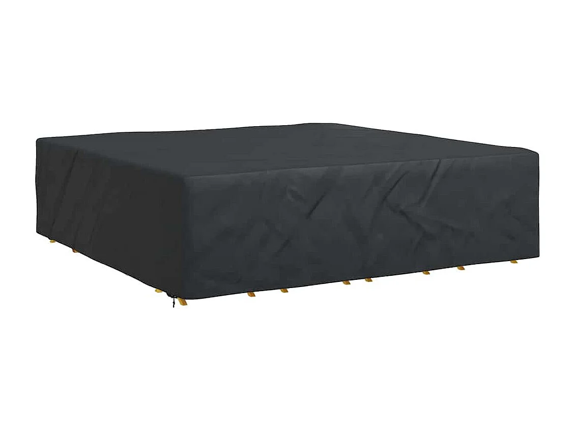 Housse pour mobilier d'extérieur Noir 260 x 260 x 90 cm 600D