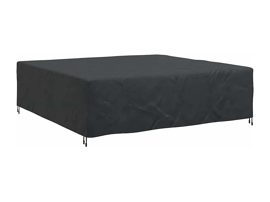 Housse pour mobilier d'extérieur Noir 260 x 260 x 90 cm 600D