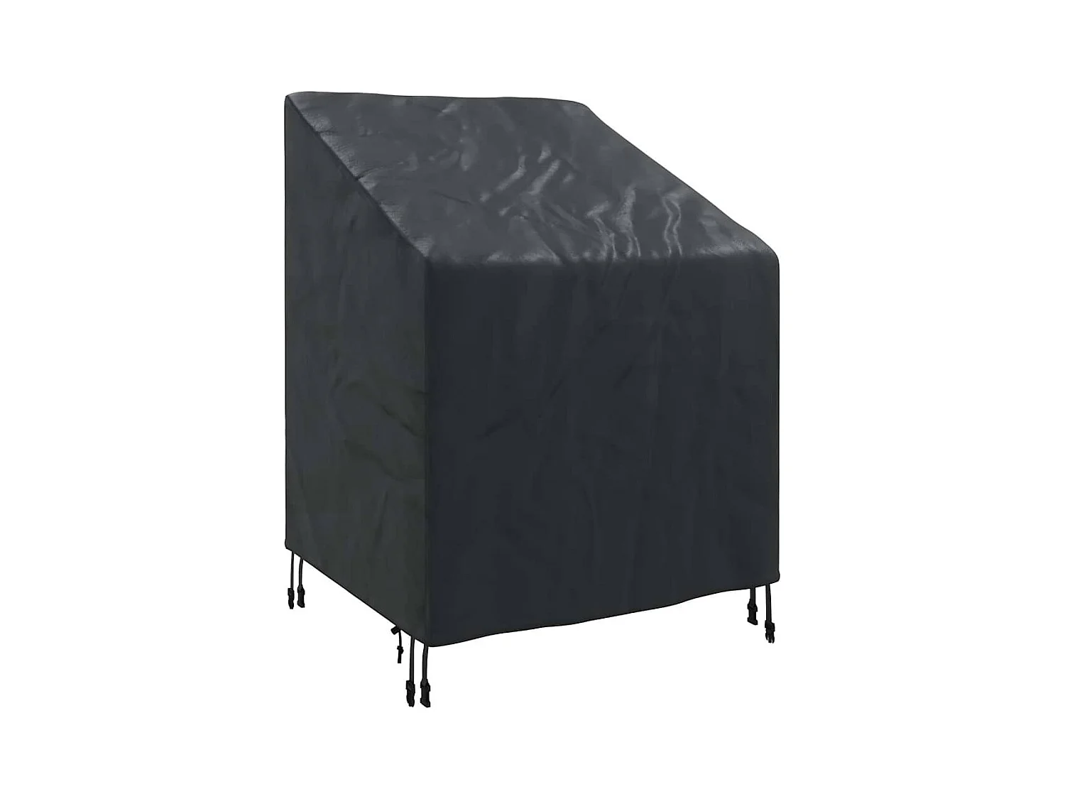 Housse de chaise de jardin Noir 75 x 78 x 65 / 100 cm Tissu 600D