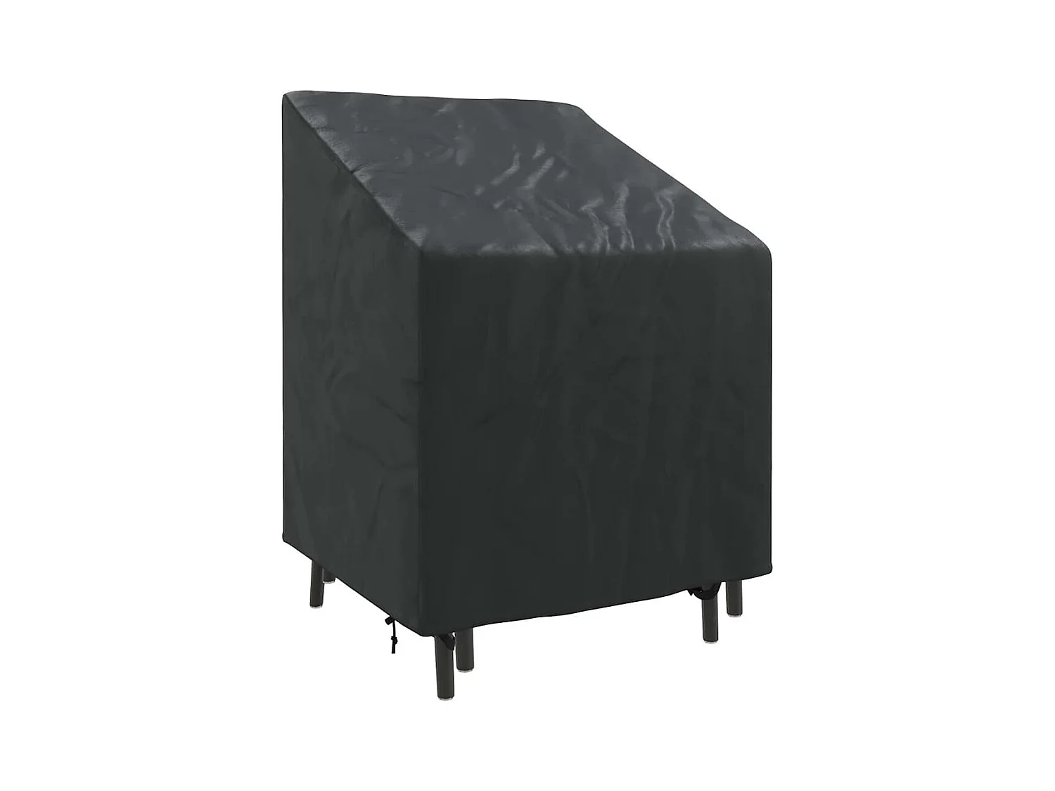 Housse de chaise de jardin Noir 75 x 78 x 65 / 100 cm Tissu 600D