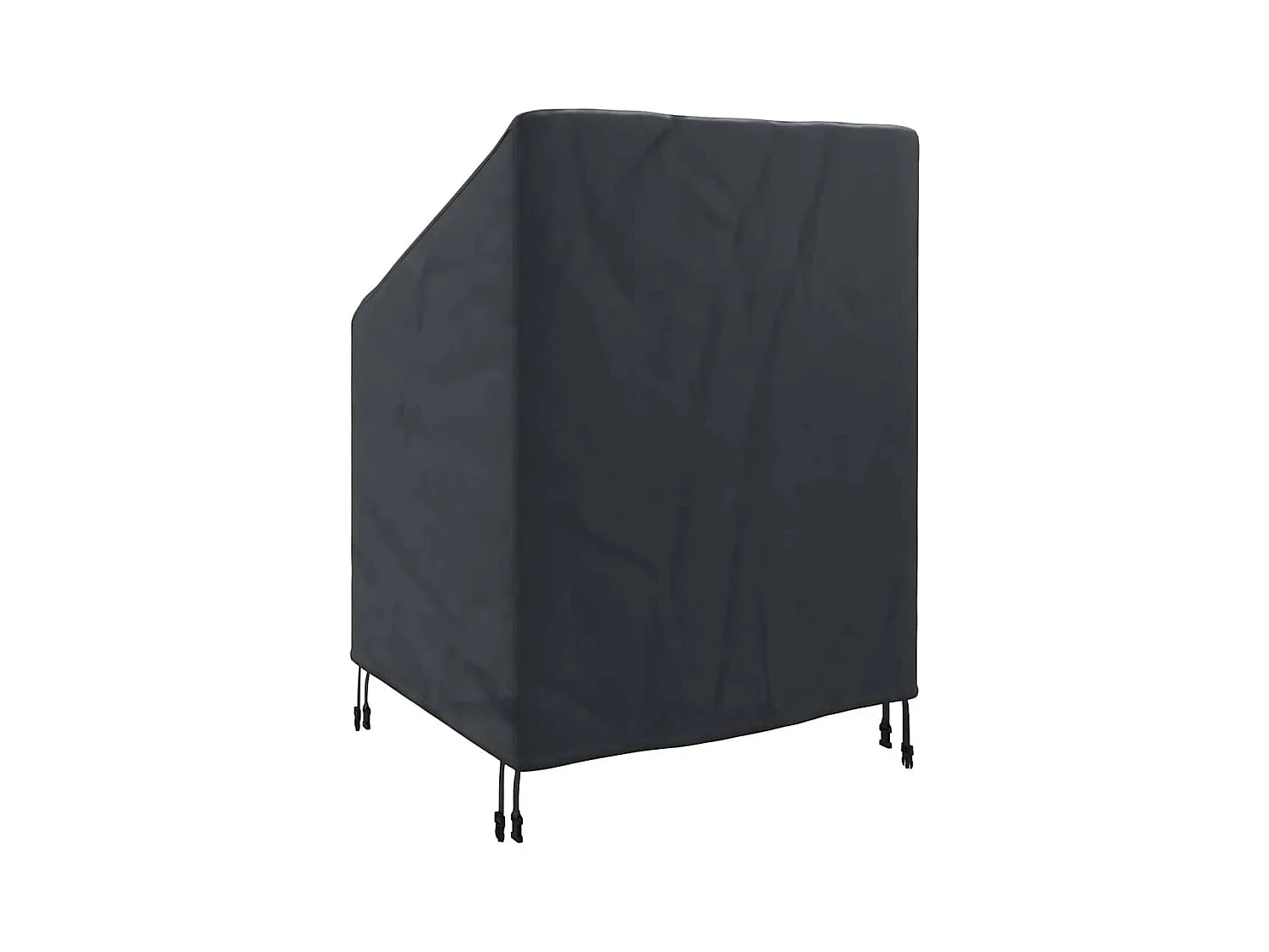 Housse de chaise de jardin Noir 75 x 78 x 65 / 100 cm Tissu 600D