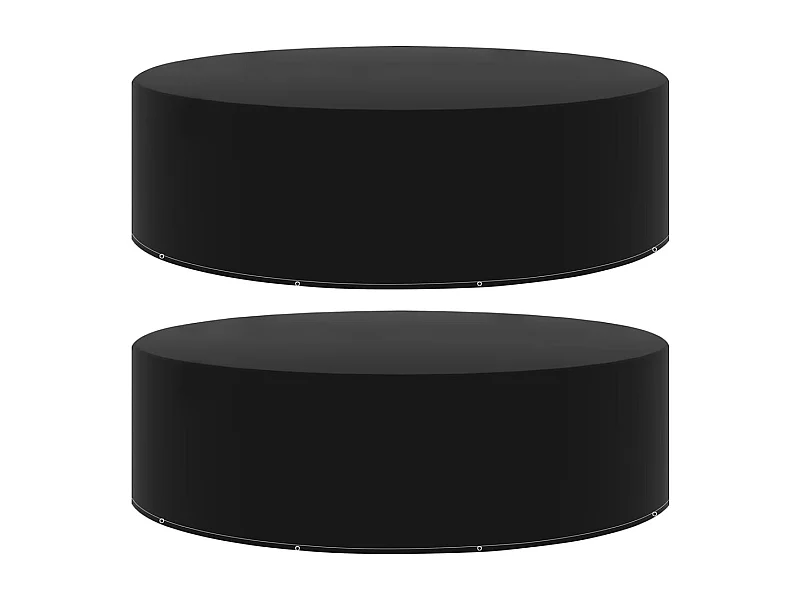 Fundas para muebles de jardín 2 uds 10 ojales 325x90 cm