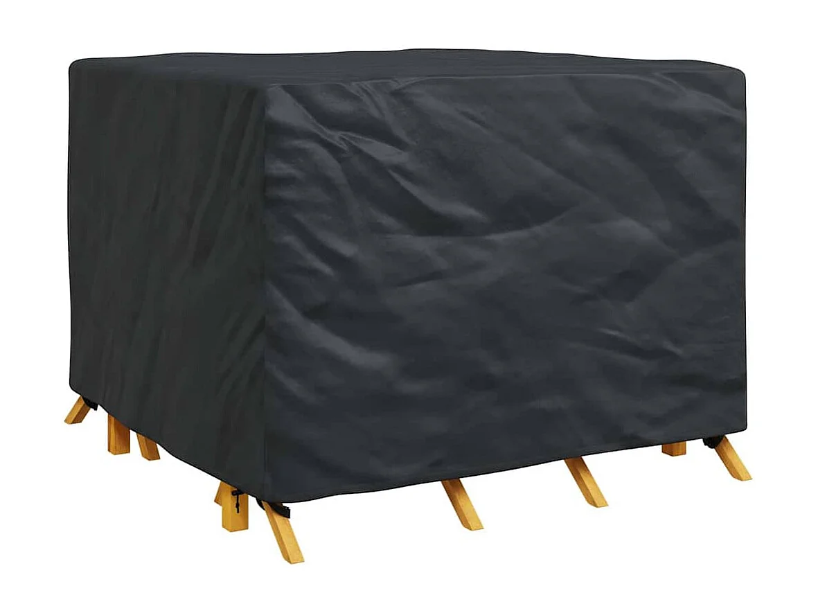 Housse de meubles d'extérieur Noir 135 x 135 x 90 cm Tissu 210D