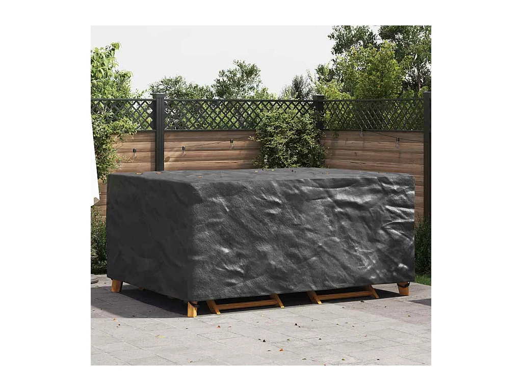 Housse pour mobilier d'extérieur Noir 240 x 180 x 100 cm 600D