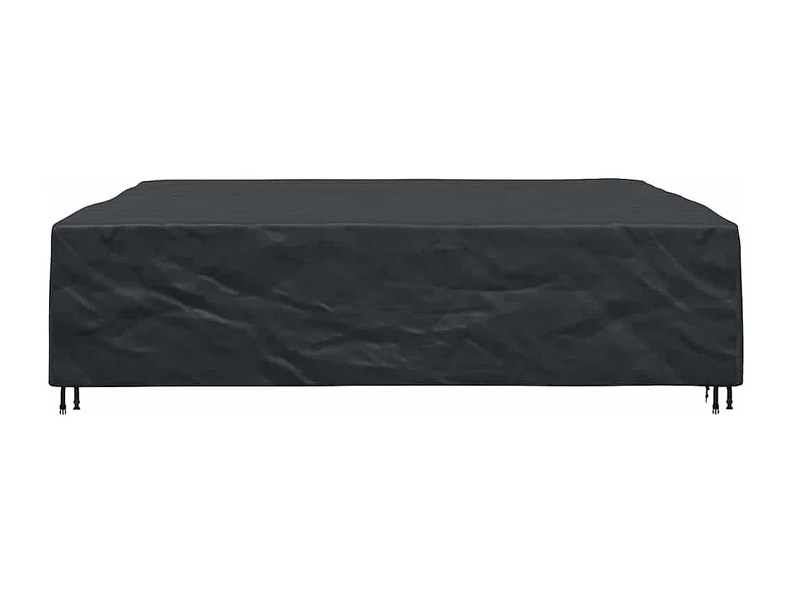 Housse pour mobilier d'extérieur Noir 300 x 300 x 70 cm 600D