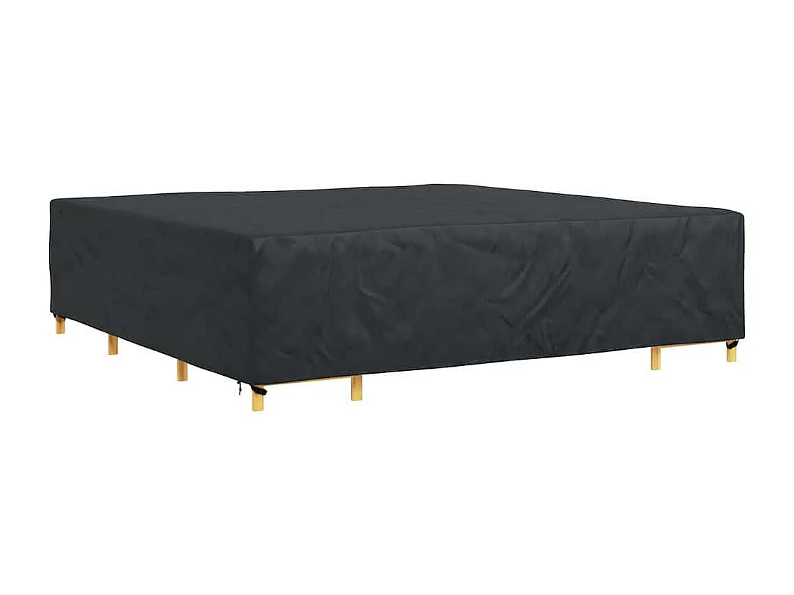 Housse pour mobilier d'extérieur Noir 300 x 300 x 70 cm 600D