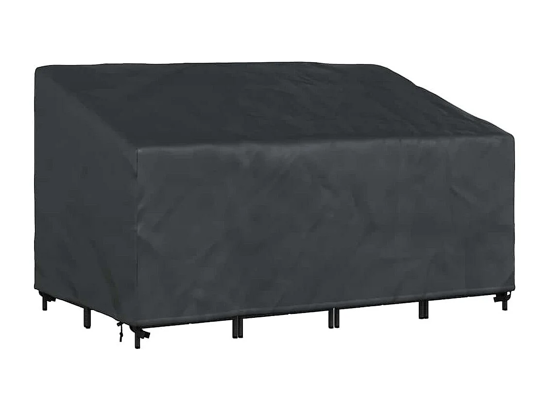 Tuinbankhoes Zwart 160 x 100 x 61 / 89 cm 420D stof