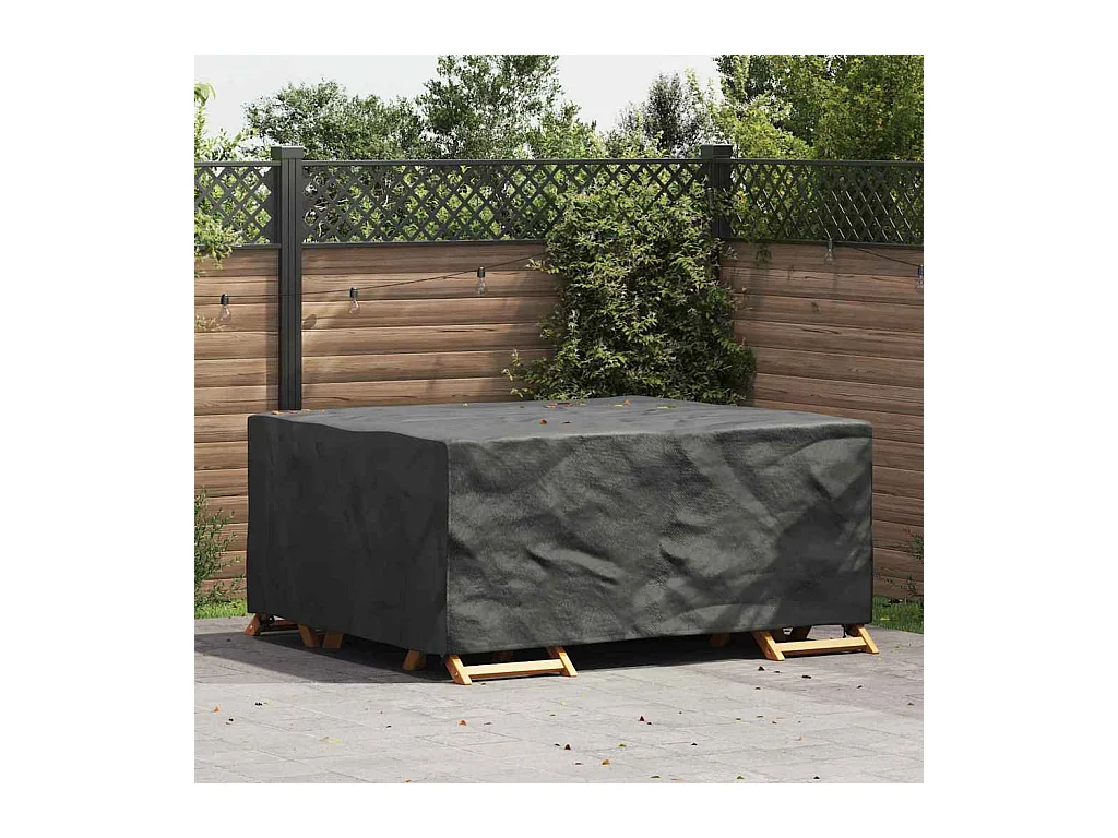 Funda para muebles de exterior Negra 200 x 160 x 70 cm 600D
