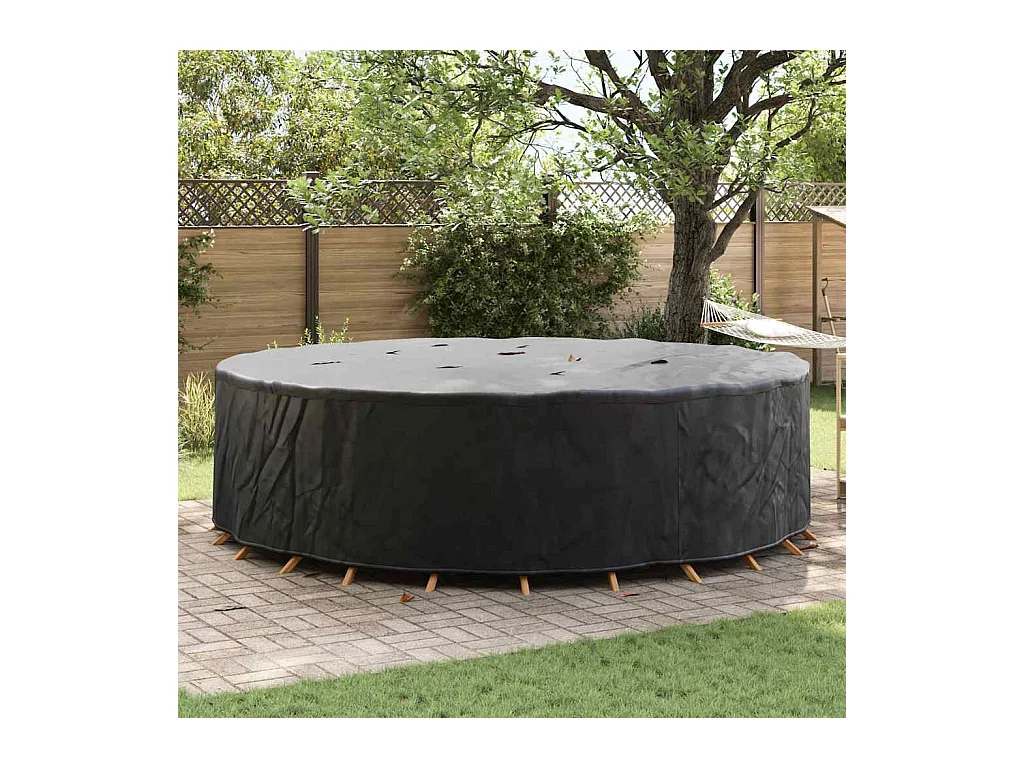Housse pour mobilier d'extérieur 320 x 320 x 71 cm Tissu 420D