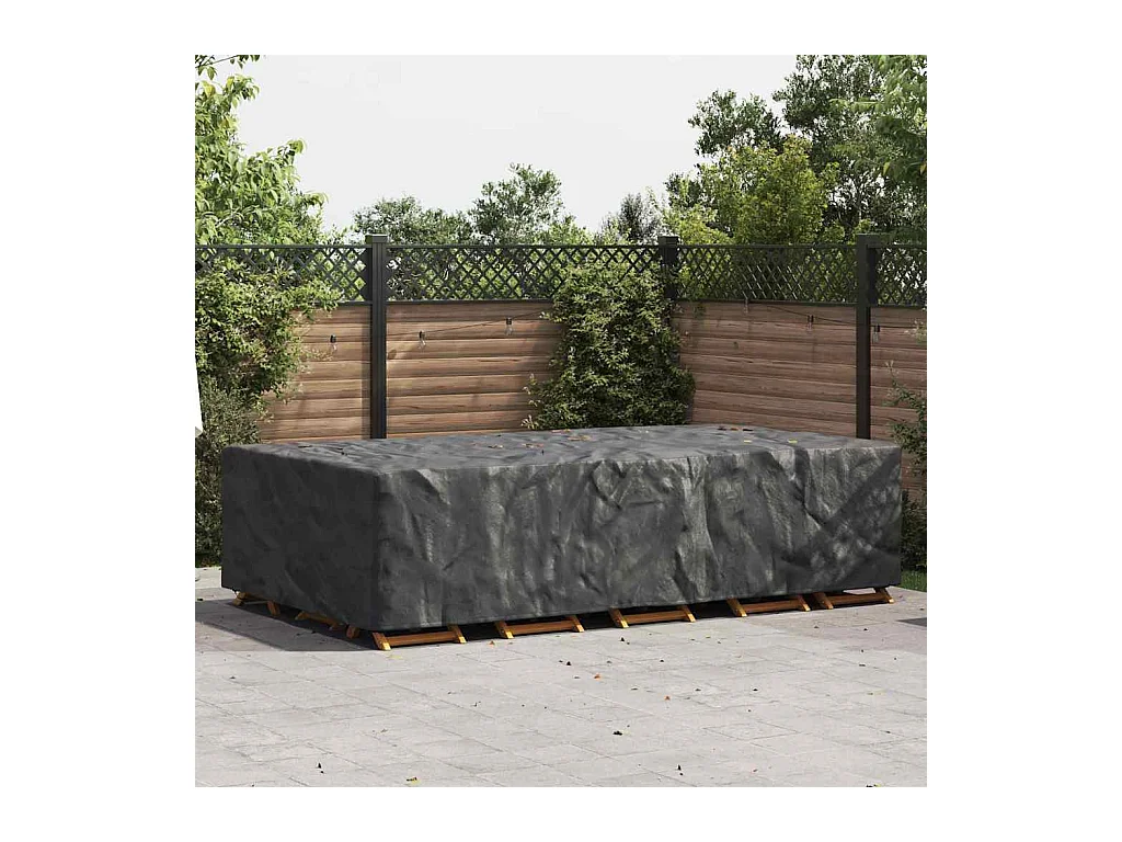 Gartenmöbelabdeckung Schwarz 305 x 190 x 85 cm 600D