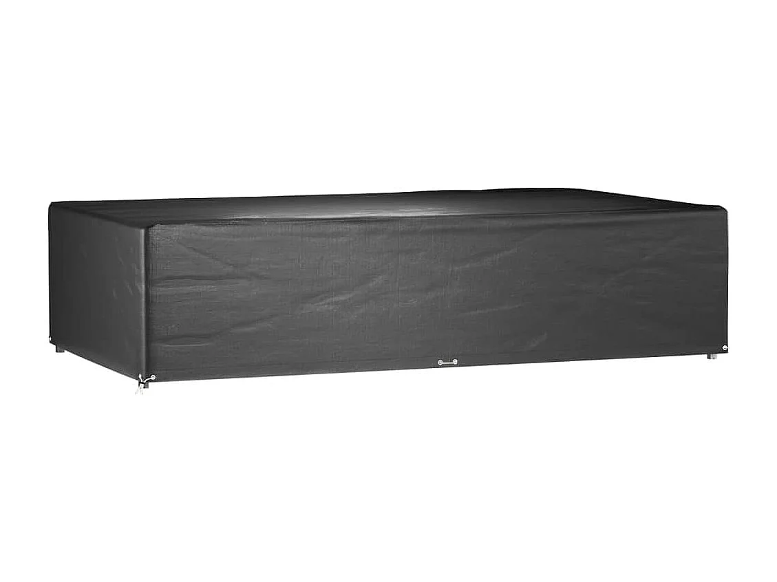 Fundas para muebles de jardín 2 piezas 12 ojales rectangulares