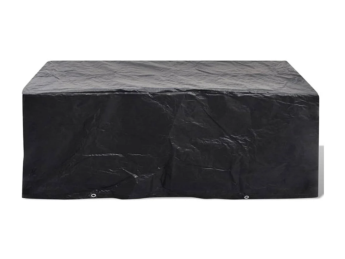 Fundas para muebles de jardín 2 uds 8 ojales 200x160x70 cm