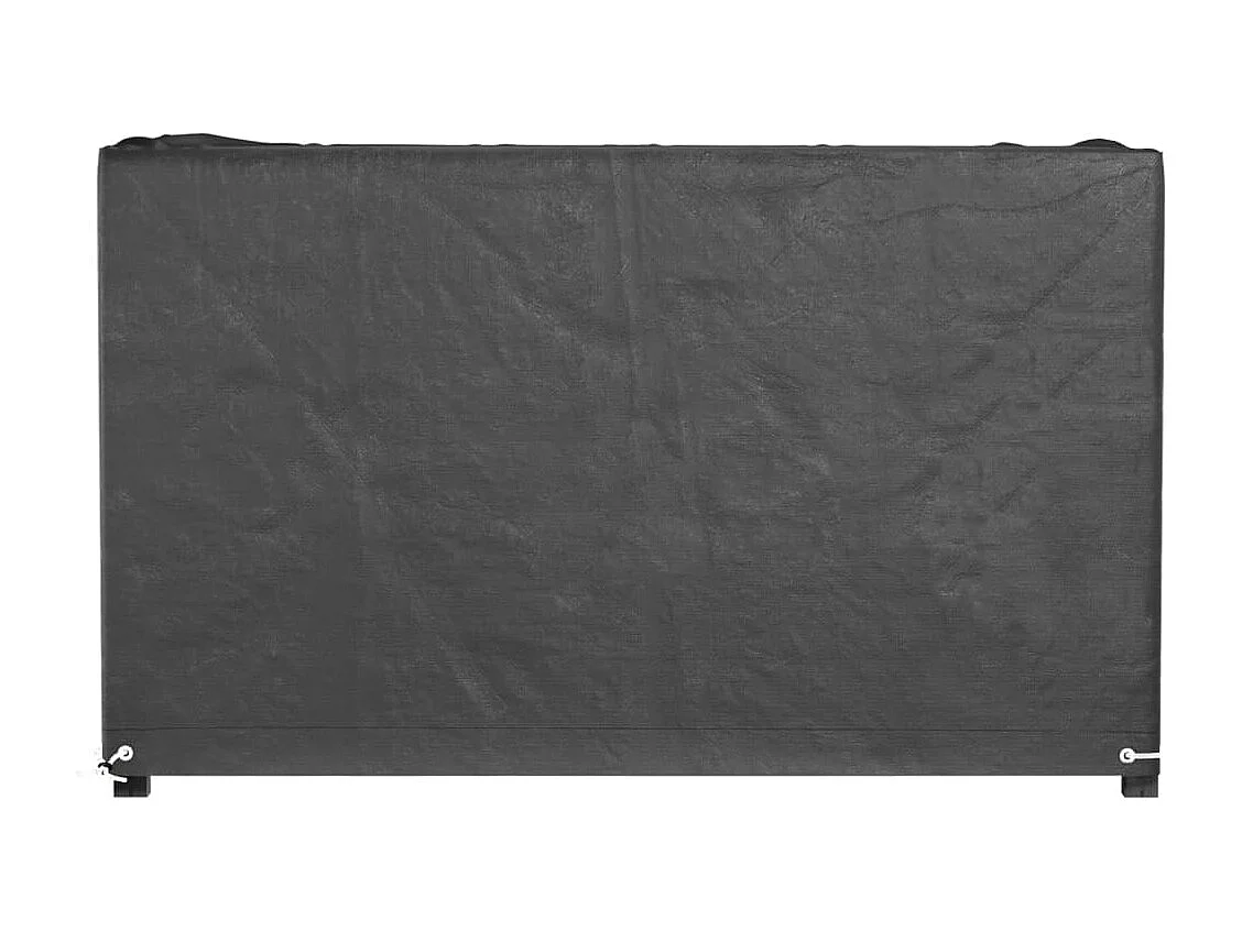 Fundas para muebles de jardín 2 piezas 8 ojales 125x55x75cm rectangulares