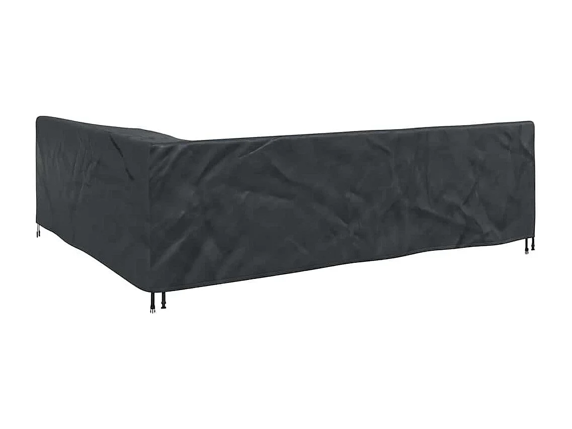 Funda para muebles de exterior negra 286 x 222 x 80 cm Tejido 420D