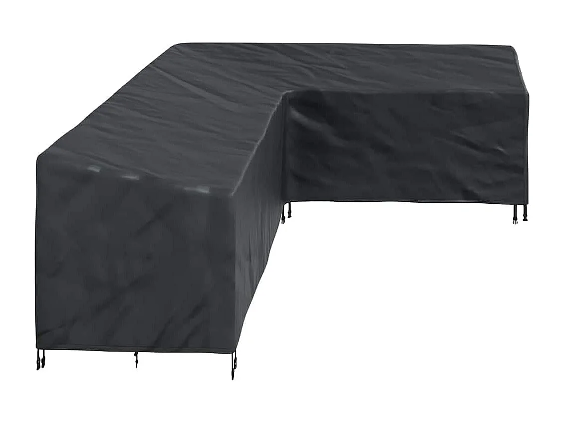 Housse de meubles d'extérieur Noir 286 x 222 x 80 cm Tissu 420D