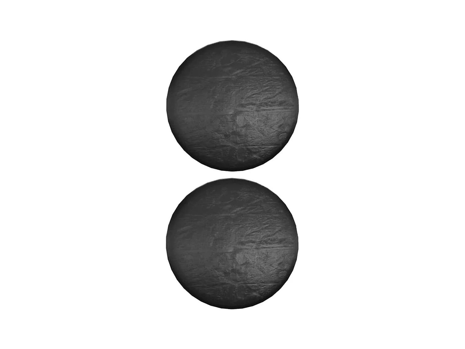 Fundas para muebles de jardín 2 uds 10 ojales Ø260x90 cm redondas