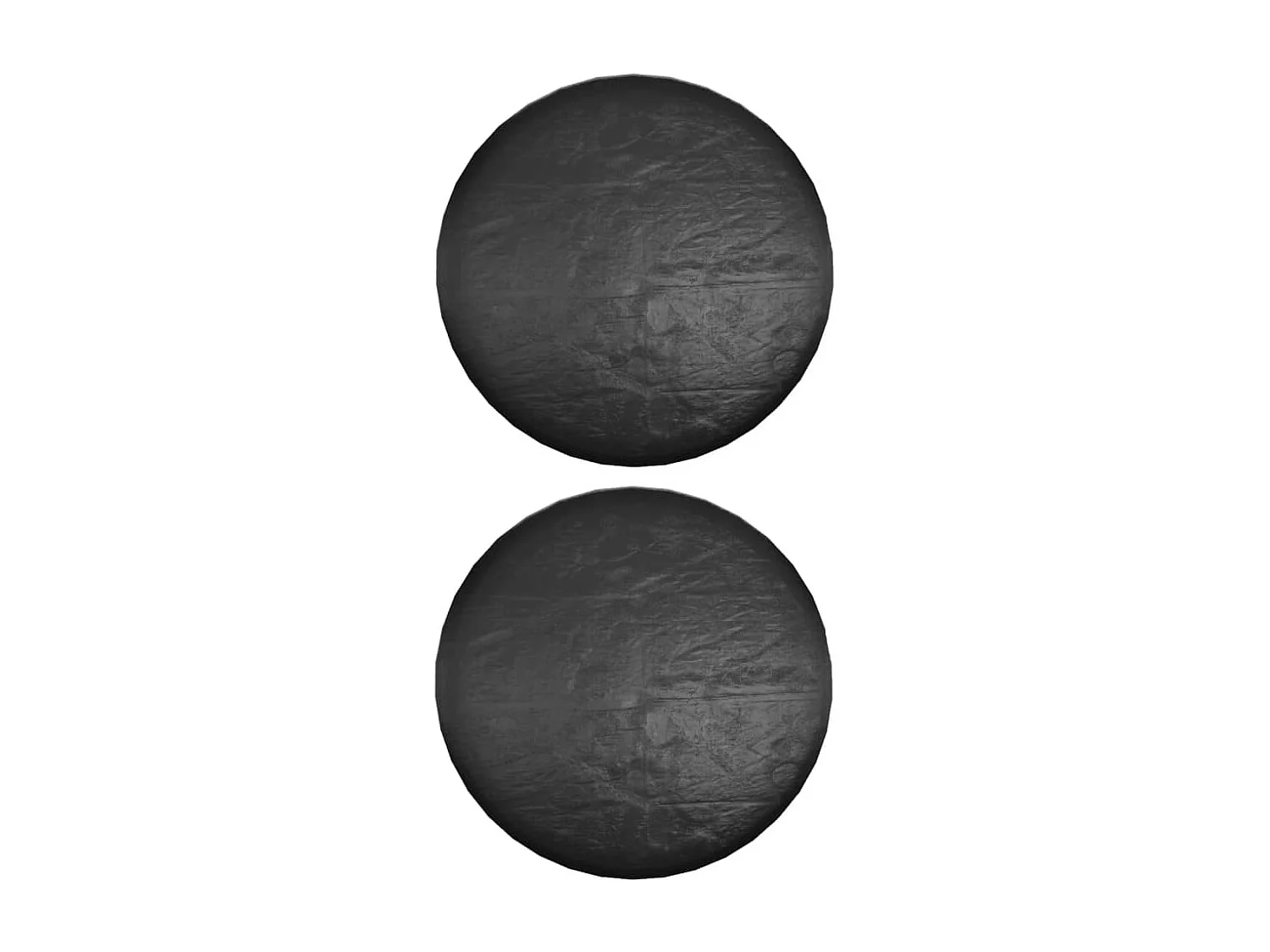 Housses pour meubles de jardin 2 pcs 10 œillets Ø260x90 cm rond