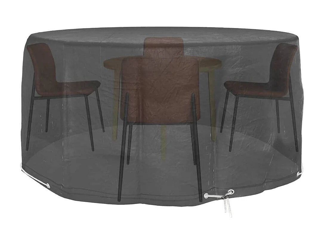 Copertura per mobili da giardino con 10 occhielli, Ø230x90 cm, rotonda