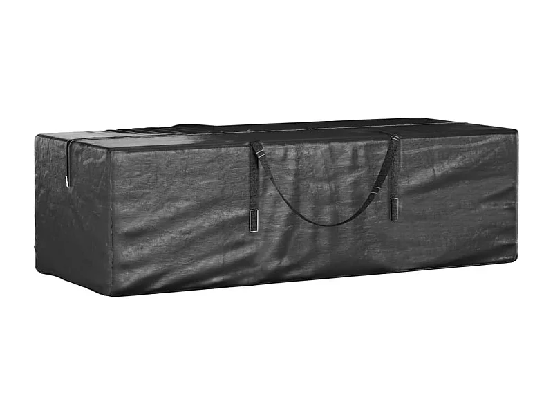 Bolsa de almacenamiento para árbol de Navidad negra 135x40x55 cm PE