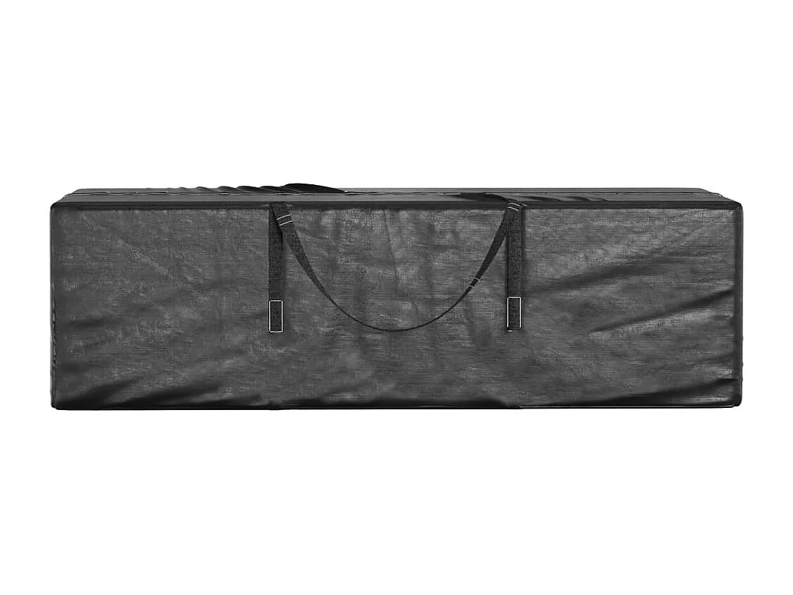 Bolsa de almacenamiento para árbol de Navidad negra 135x40x55 cm PE