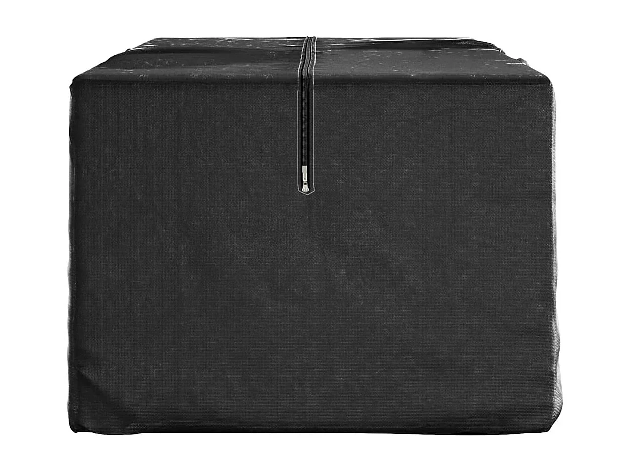 Bolsa de almacenamiento para árbol de Navidad negra 135x40x55 cm PE