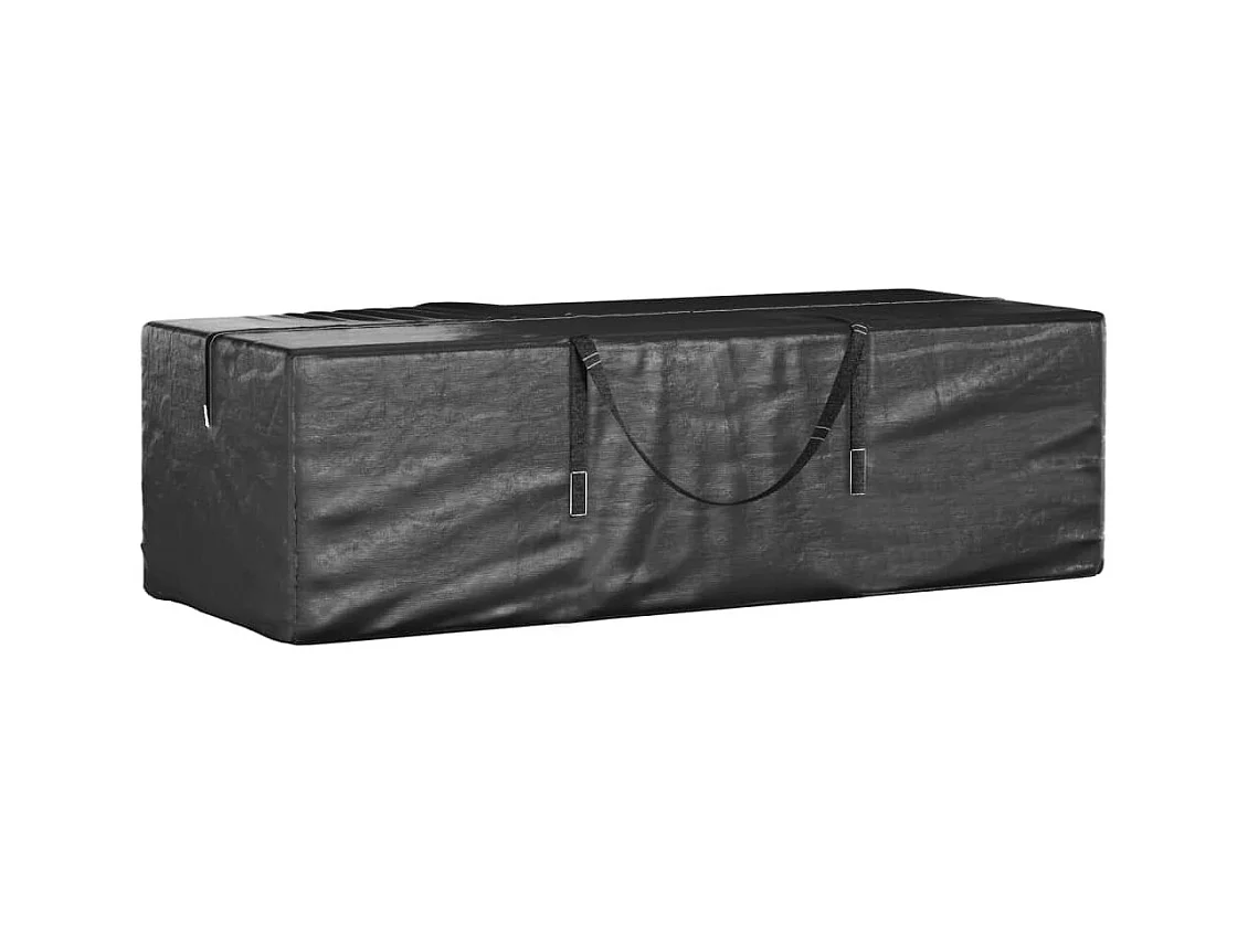 Sac de rangement pour sapin de Noël noir 135x40x55 cm PE