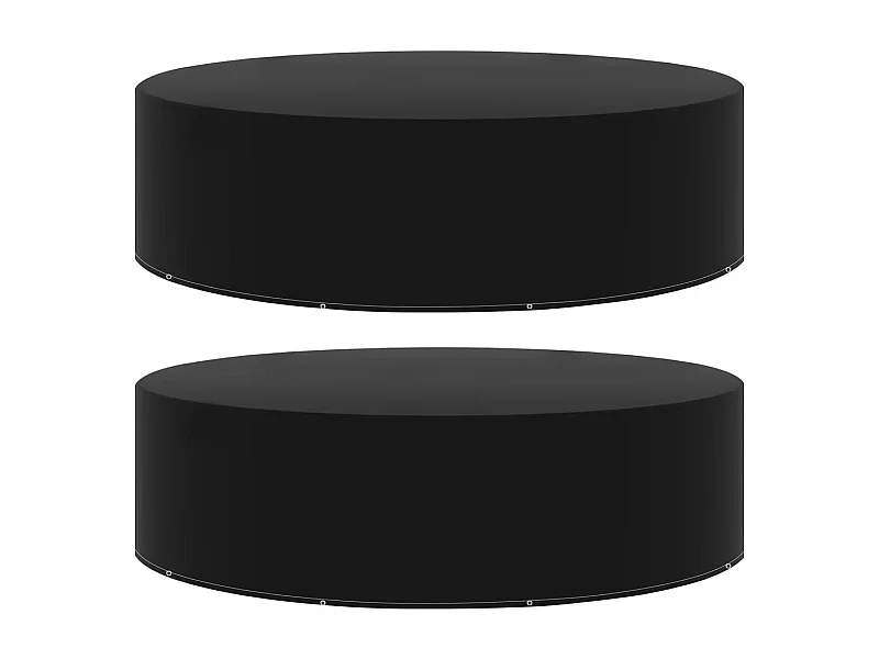 Fundas para muebles de jardín 2 uds 10 ojales 205x90 cm