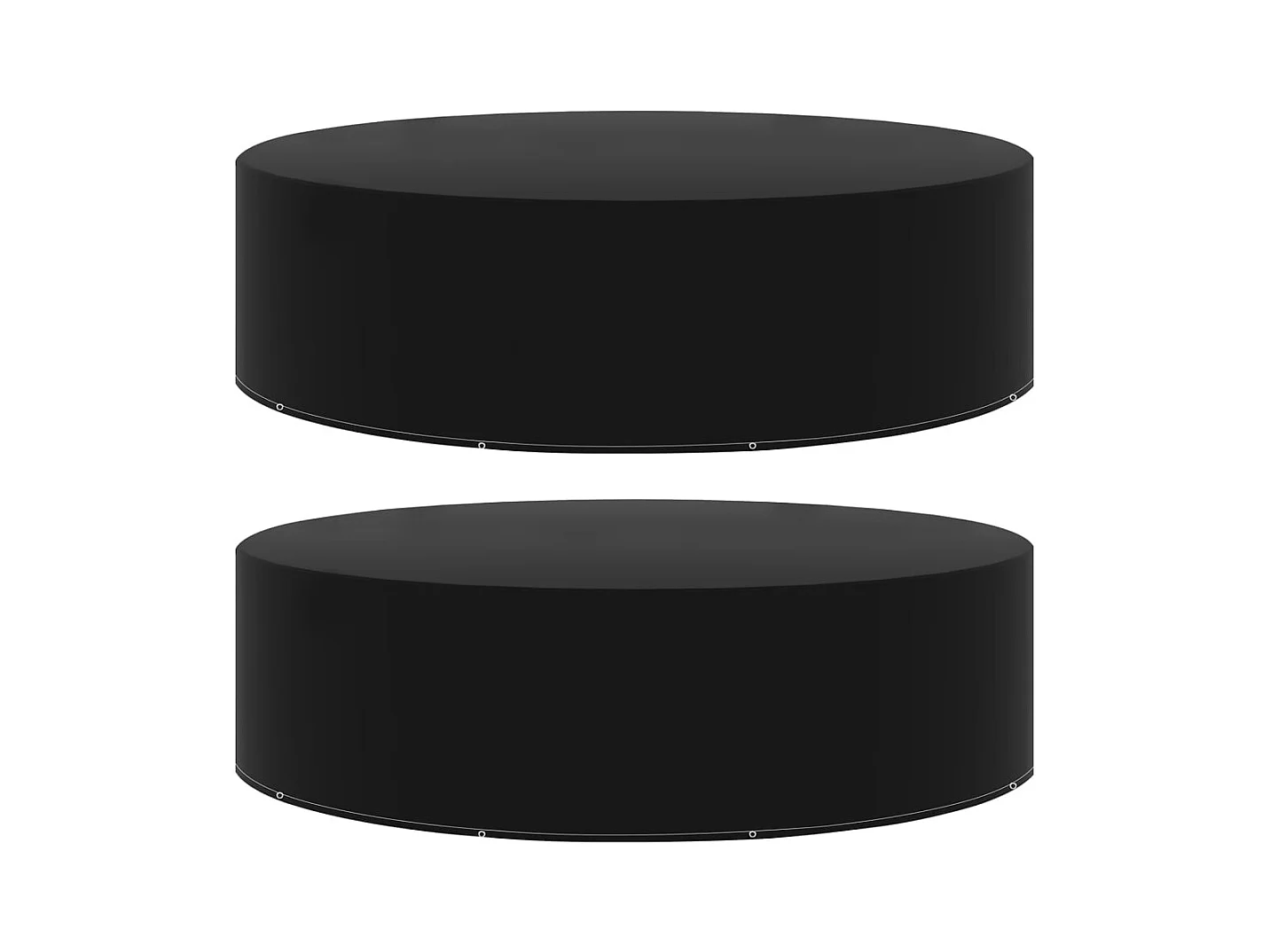 Fundas para muebles de jardín 2 uds 10 ojales 205x90 cm