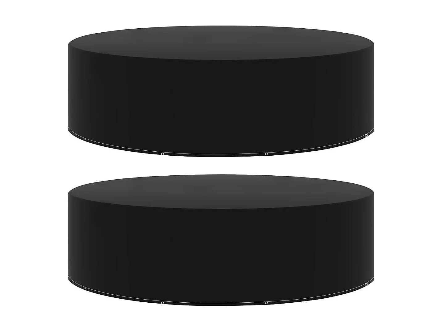 Fundas para muebles de jardín 2 uds 10 ojales 205x90 cm