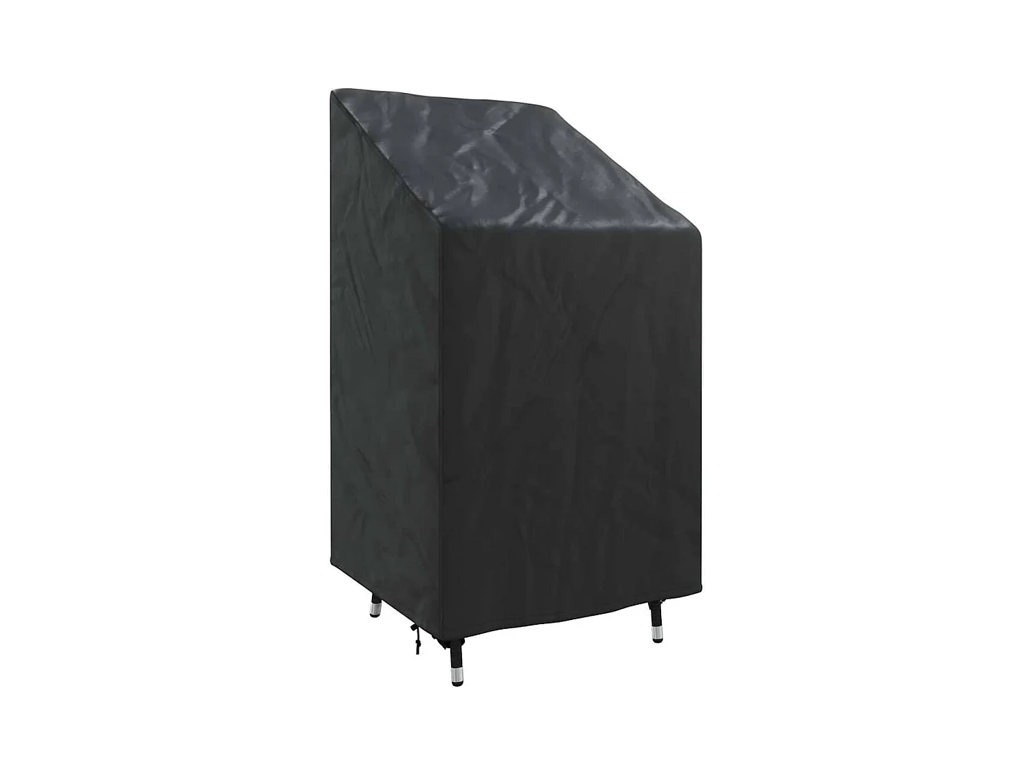 Tuinstoelhoes Zwart 70 x 70 x 85 / 125 cm 210D stof