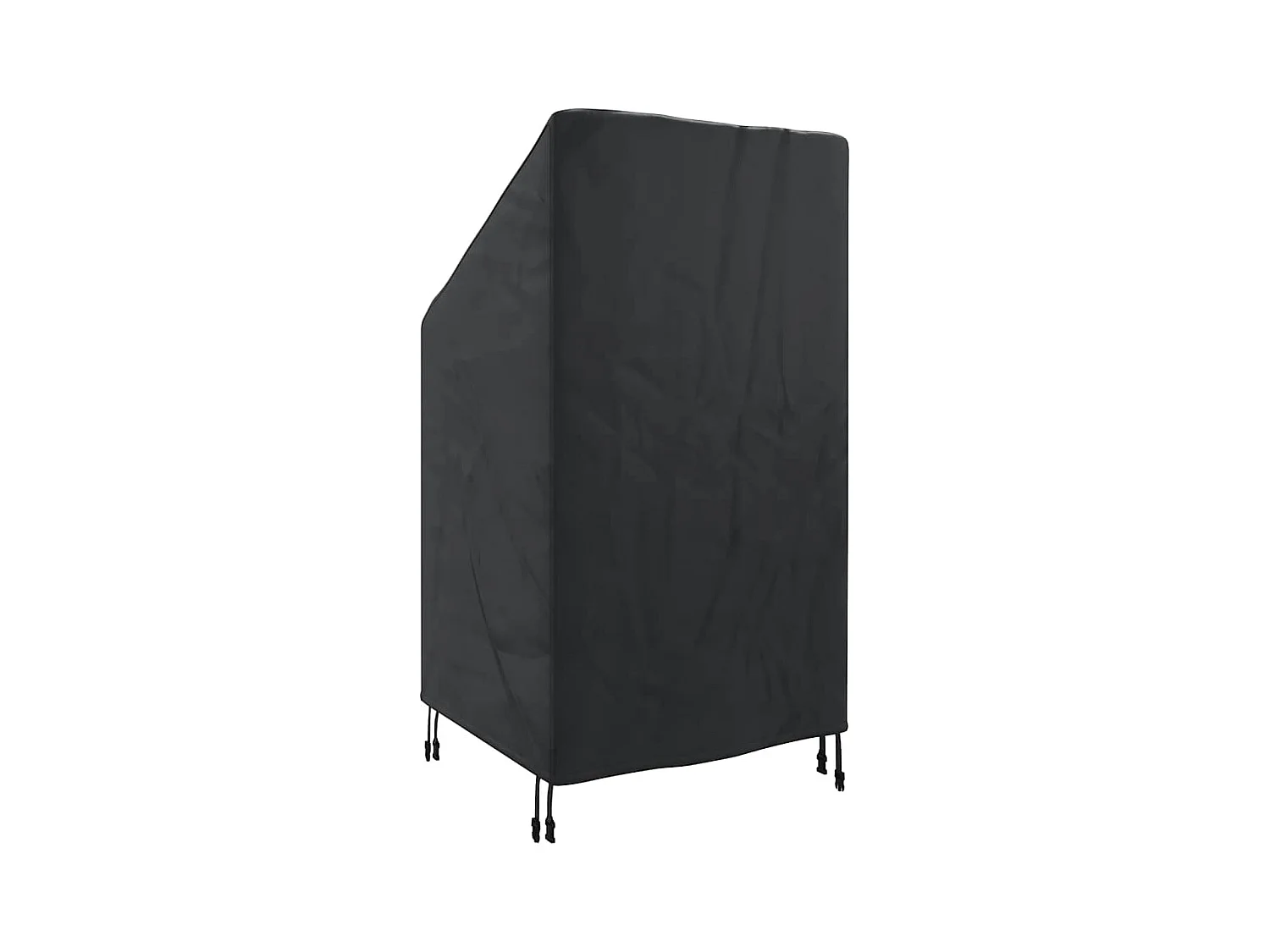 Tuinstoelhoes Zwart 70 x 70 x 85 / 125 cm 210D stof