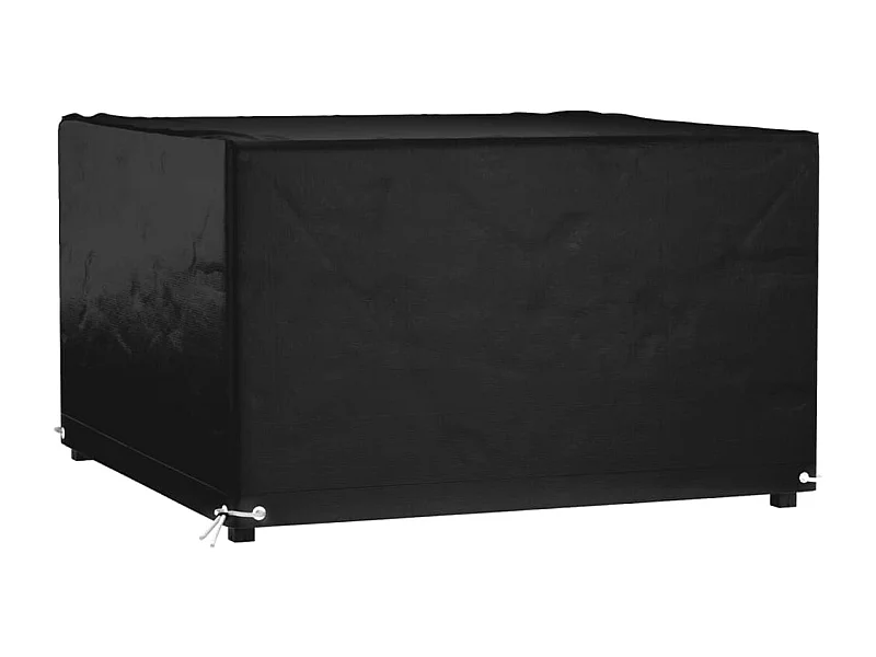 Funda para muebles de jardín con 8 ojales, 125x125x75 cm, cuadrada