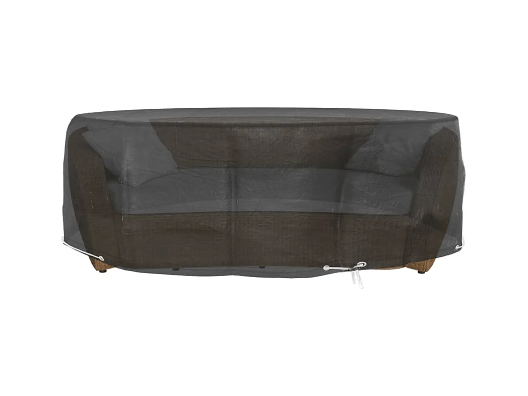 Funda para isla de salón con 8 ojales, Ø188x50 cm, redonda