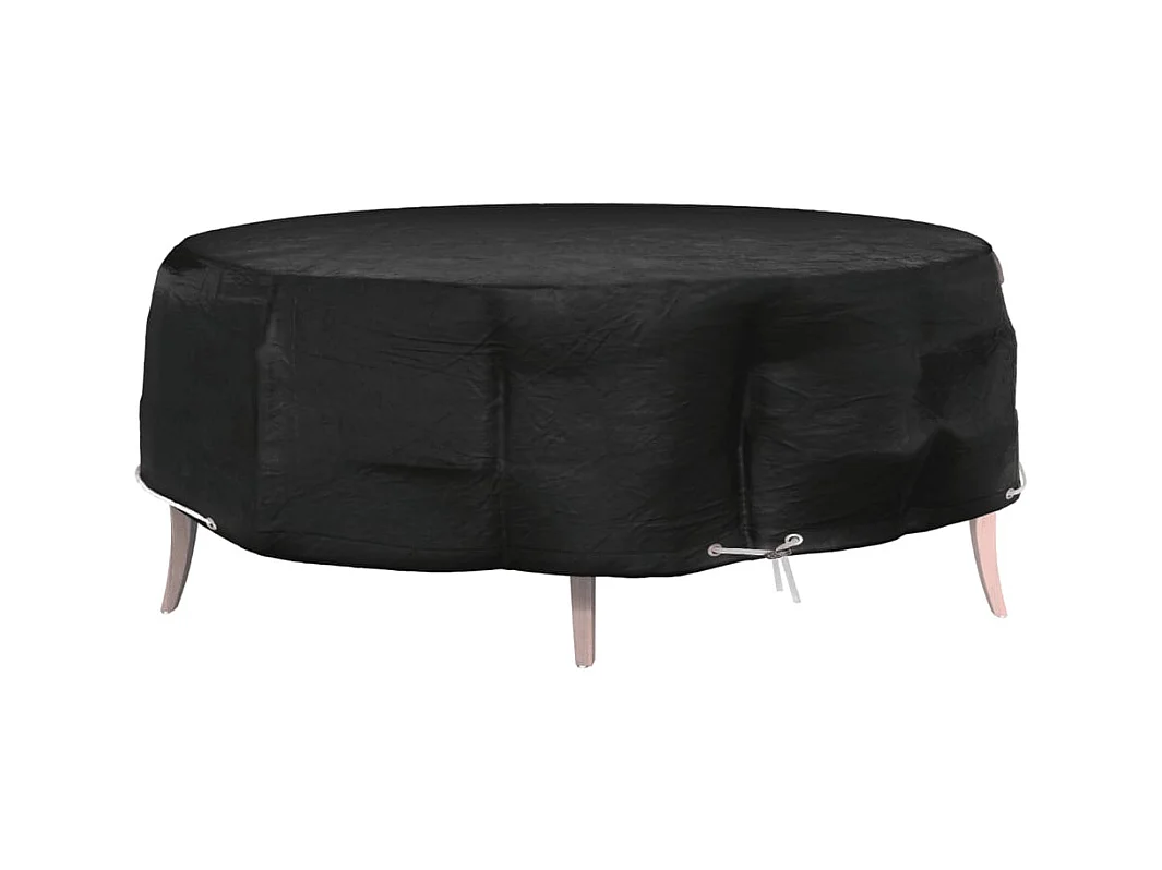 Housse pour salon îlot 8 œillets Ø188x50 cm rond