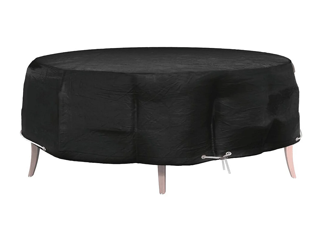 Hoes voor eilandlounge met 8 ogen, Ø188x50 cm, rond