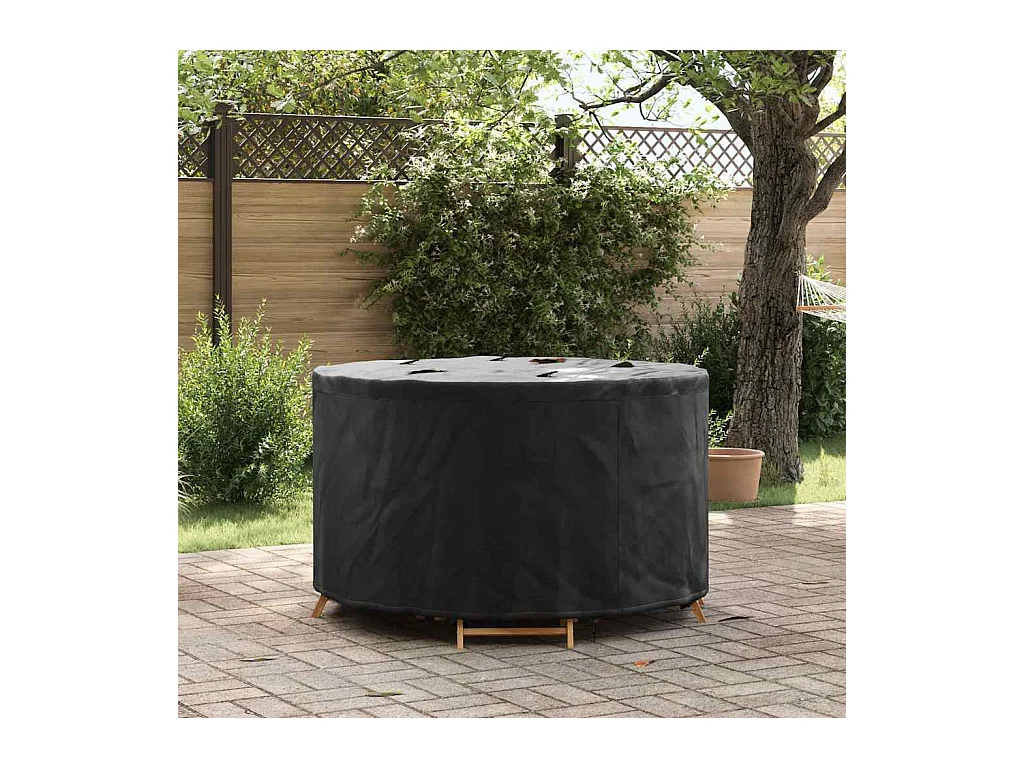Housse pour mobilier d'extérieur 128 x 128 x 71 cm Tissu 600D