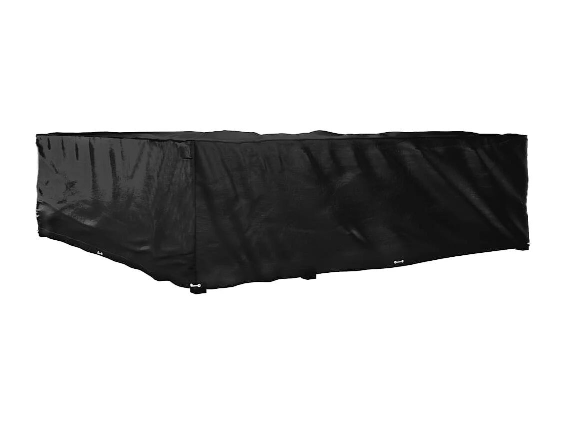 Funda para muebles de jardín en forma de L con 20 ojales 300x300x90cm