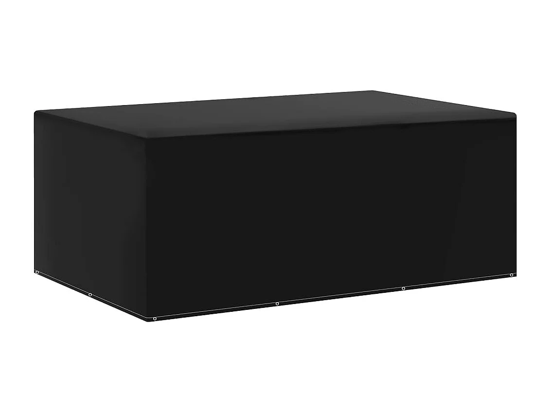 Fundas para muebles de jardín 2 uds 7 ojales 225x143x90 cm