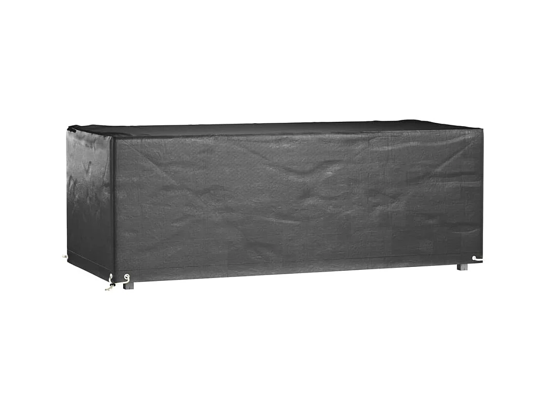 Tuinmeubelhoezen 2 stuks 8 ogen 192x82x65cm rechthoekig