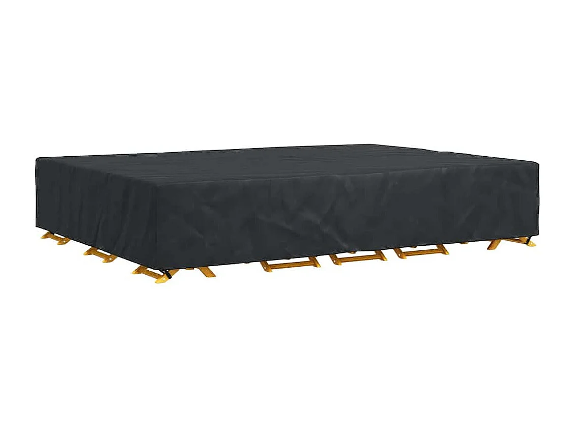 Housse pour mobilier d'extérieur Noir 350 x 260 x 90 cm 600D