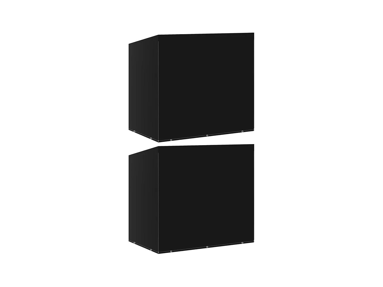 Housse de balancelle 2pcs 10 œillets 2 fermetures 255x145x170cm